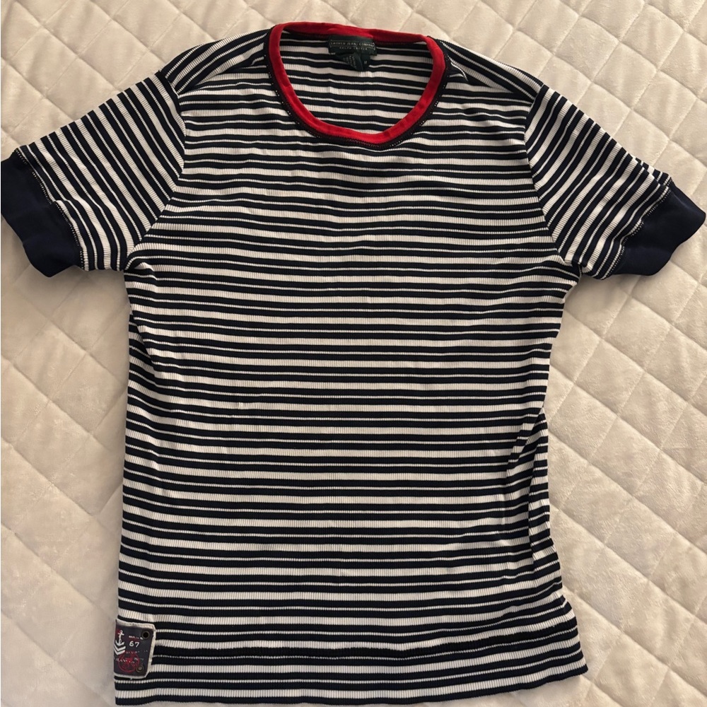 Polo by Ralph Lauren Striped Tee - Navy, White, Red